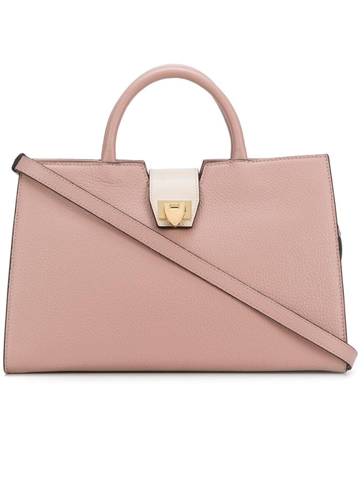 Philippe Model Top Handle Tote Bag - Pink & Purple