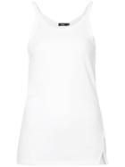 Bassike Fitted Tank Top - White