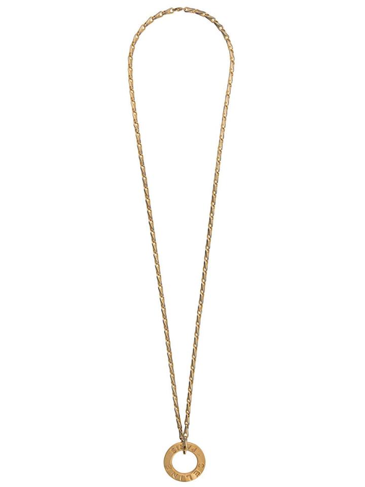 Céline Pre-owned 1980/1990's Circle Pendant Necklace - Gold