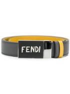 Fendi Front Logo Buckle Belt - Grey