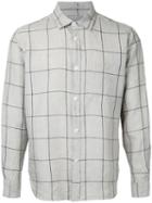 Margaret Howell - Checked Shirt - Men - Linen/flax - M, Nude/neutrals, Linen/flax