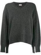 Mrz Deconstructed Knit Sweater - Grey