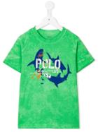 Ralph Lauren Kids Shark Print T-shirt, Boy's, Size: 6 Yrs, Green