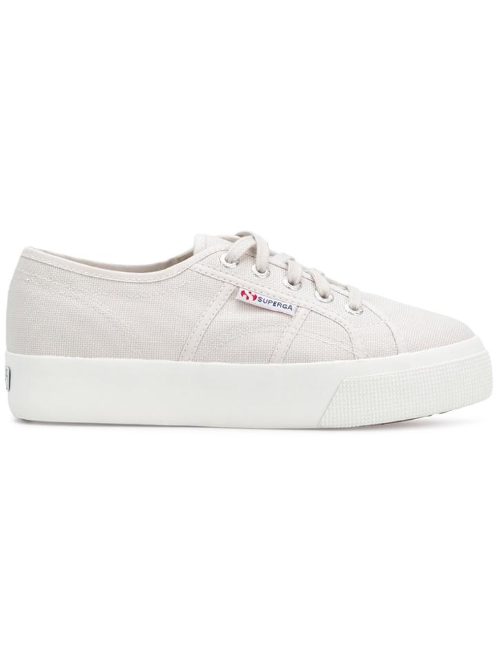Superga Low Top Platform Sneakers - Grey