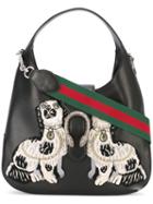 Gucci - 'dionysus' Hobo Bag - Women - Cotton/calf Leather/metallic Fibre - One Size, Black, Cotton/calf Leather/metallic Fibre