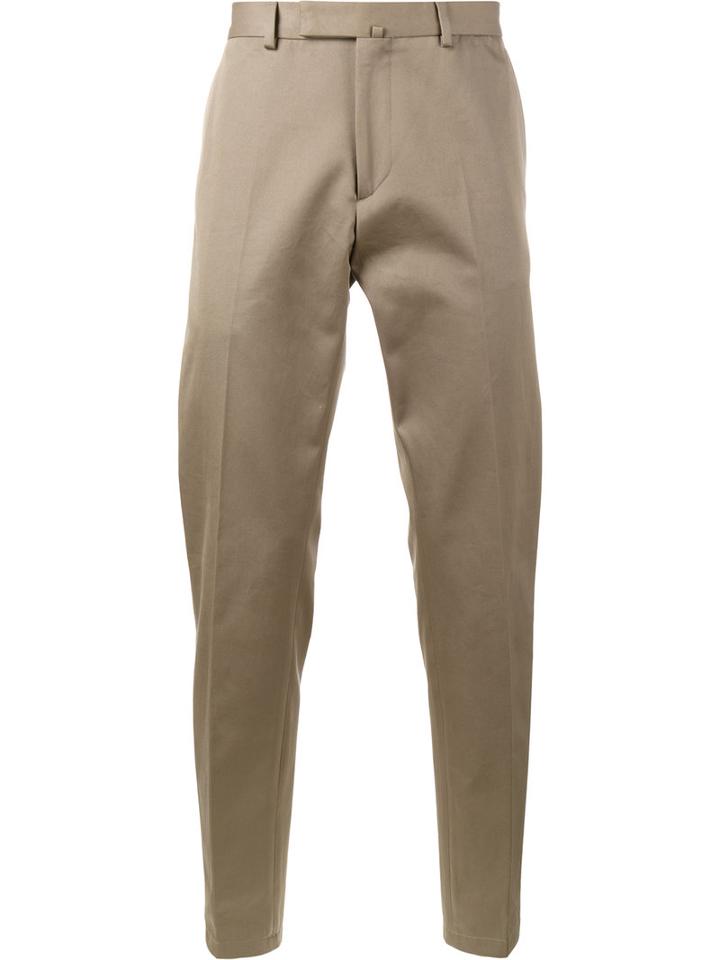 Valentino Rockstud Straight-leg Chinos, Men's, Size: 52, Nude/neutrals, Cotton