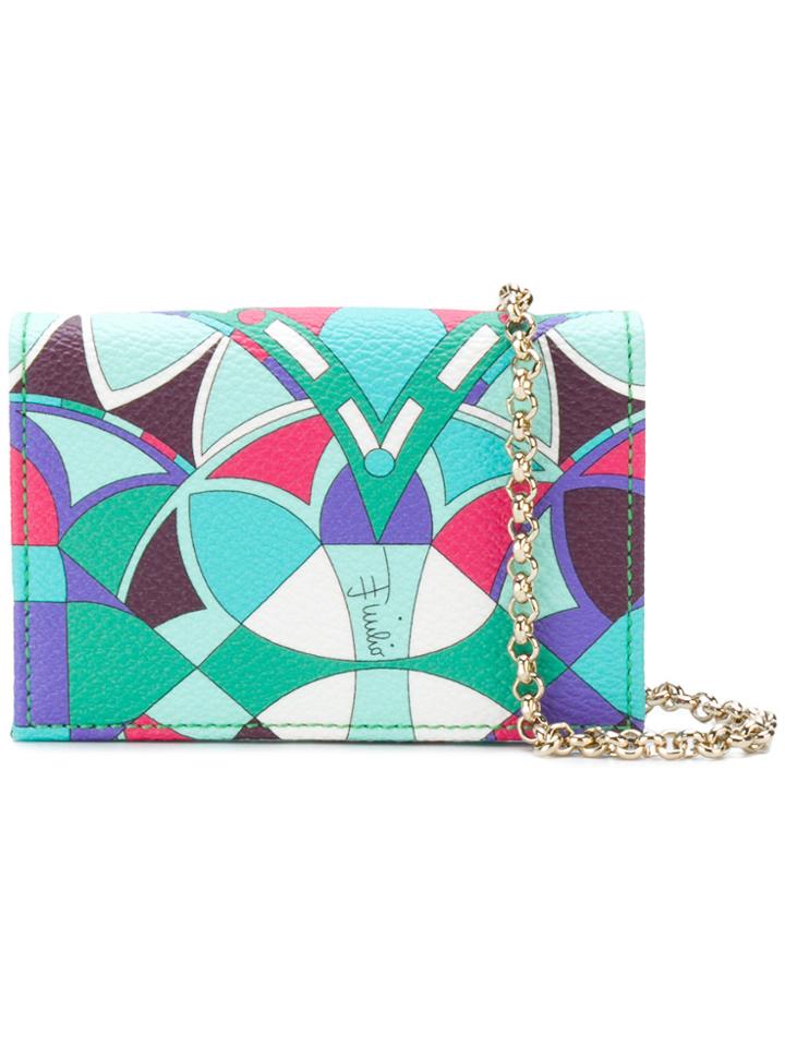 Emilio Pucci Printed Chain Wallet - Multicolour