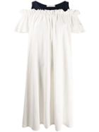 Neul Off-shoulder Day Dress - White