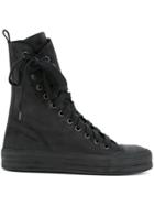 Ann Demeulemeester Off-centre Lace-up Boots - Black