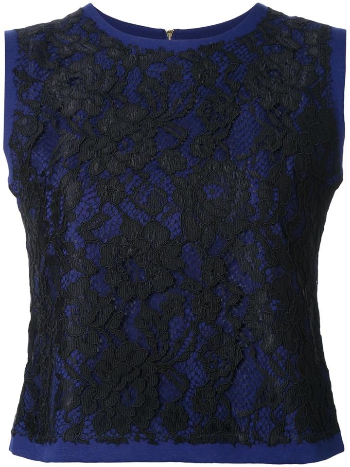 Guild Prime Sleeveless Lace Blouse - Black