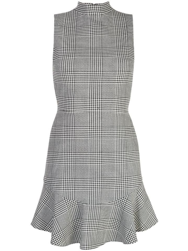 Alice+olivia Checked Tennis Dress - Black