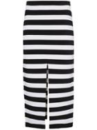 Proenza Schouler Stripe Knit Pencil Skirt - Black