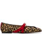 L'autre Chose Leopard Print Sabrinas - Brown