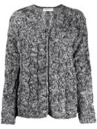 Lamberto Losani Cable Knit Cardigan - Black