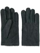 Orciani Leather Gloves - Green
