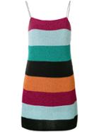 Laneus Striped Knitted Dress - Multicolour