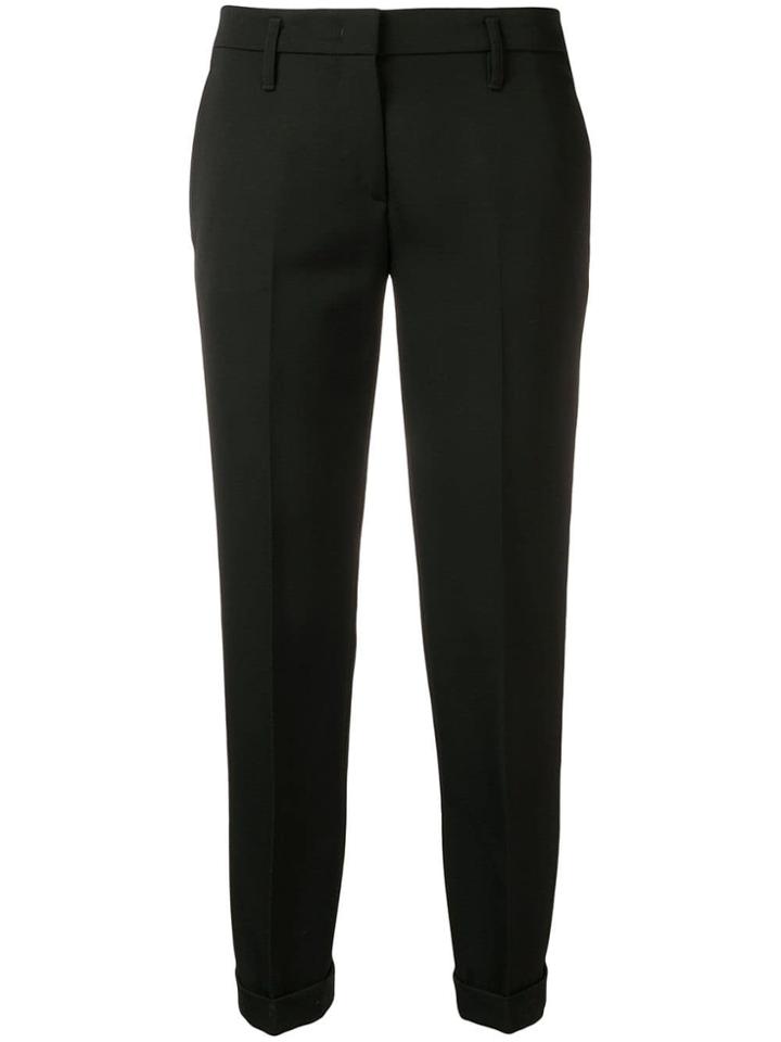 Aspesi Tailored Cropped Trousers - Black