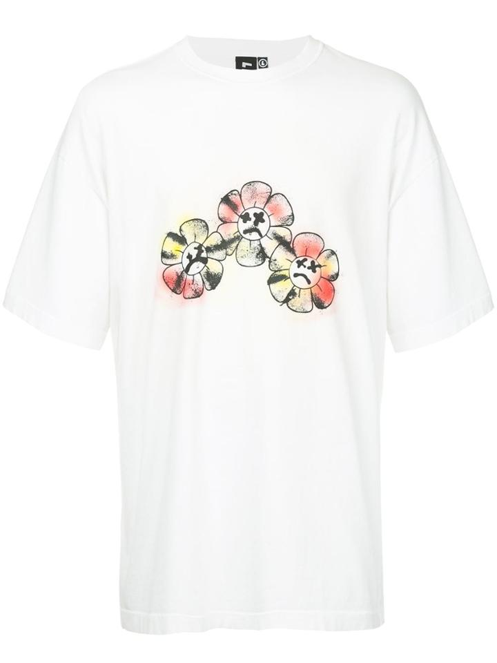Liam Hodges Sprayed Flower Print T-shirt - White