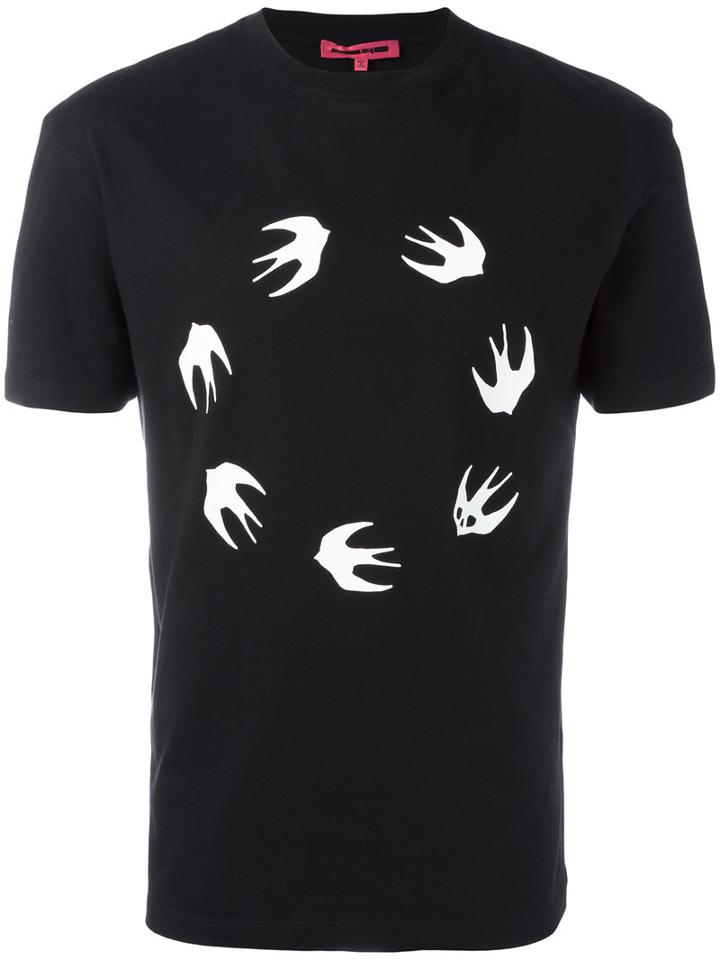 Mcq Alexander Mcqueen Print T-shirt, Men's, Size: Xs, Black, Cotton