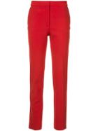 Oscar De La Renta Skinny Trousers - Red