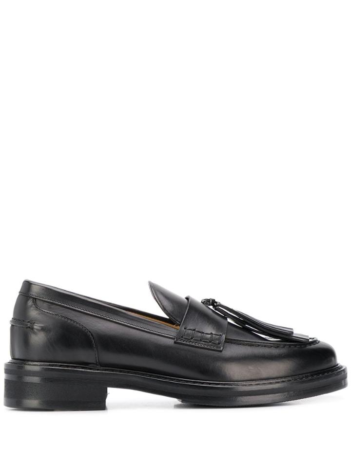 Doucal's Fran Tassel Loafers - Black
