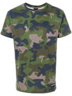 Les (art)ists Camouflage Print T-shirt - Green