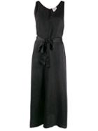 Forte Forte Deep V-neck Maxi Dress - Black
