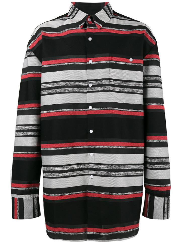 Ex Infinitas Graphite Stripe Shirt - Black