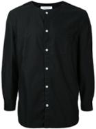 Ones Stroke - Collarless Shirt - Men - Cotton - L, Black, Cotton