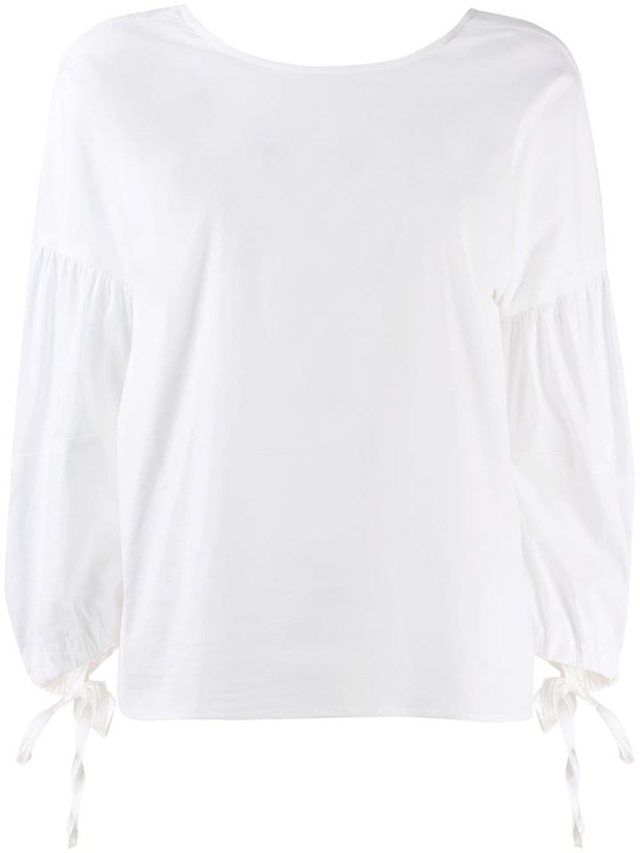 Federica Tosi Billow Sleeve Top - White