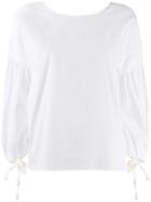 Federica Tosi Billow Sleeve Top - White