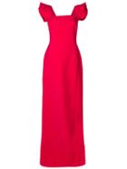 Antonio Berardi Square Neck Party Dress - Pink & Purple
