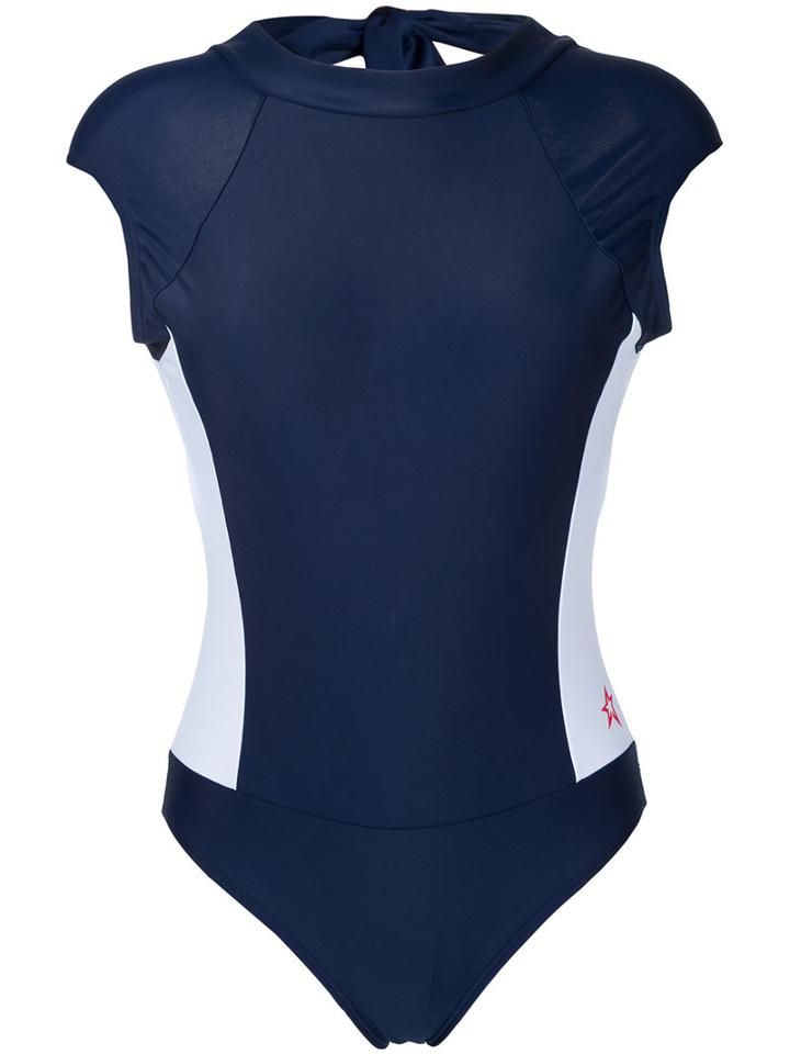 Perfect Moment - Pm Rashsuit One-piece - Women - Polyamide/spandex/elastane - M, Blue, Polyamide/spandex/elastane