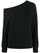 Mcq Alexander Mcqueen Swallow Logo Sweater - Black