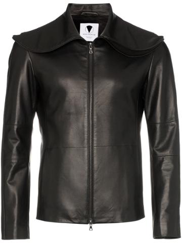 Vexed Generation Ninja Hood Faux Leather Jacket - Black