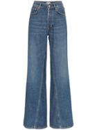 Ganni Mid-rise Wide Leg Jeans - Blue