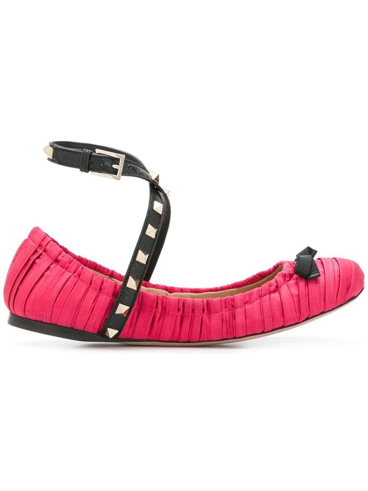 Valentino Valentino Garavani Rockstud Ballerinas - Pink