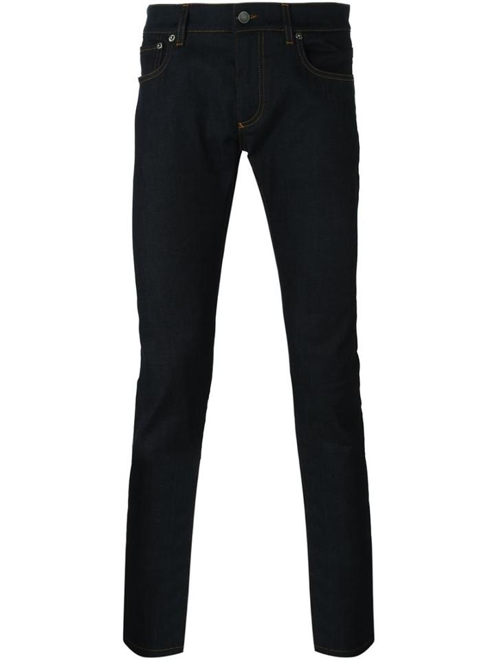 Dolce & Gabbana Skinny Jeans, Men's, Size: 48, Blue, Cotton/spandex/elastane