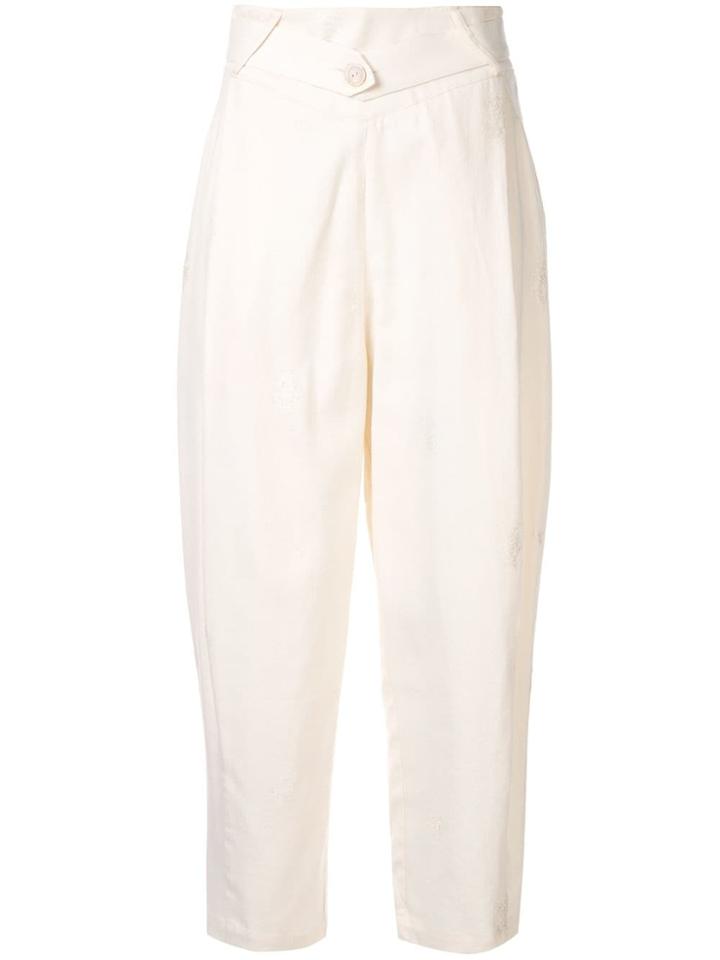 Palmer / Harding Jacquard Pierce Trousers - White