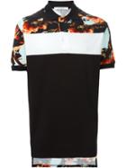 Givenchy Floral Oversize Polo Shirt, Men's, Size: Xs, Black, Cotton