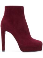 Casadei Platform Ankle Boots - Red