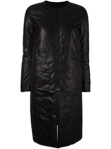 Ahirain Leather Zip Coat
