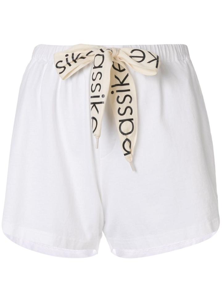 Bassike Double Jersey Beach Short - White