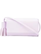 Building Block - Tassel Detail Crossbody Bag - Women - Leather - One Size, Pink/purple, Leather