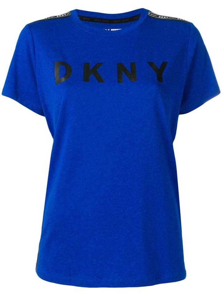 Dkny Logo Print T-shirt - Blue