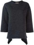 Marni Fluted Sweatshirt, Women's, Size: 40, Grey, Wool/polyimide