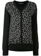 Dolce & Gabbana - Polka Dot Cardigan - Women - Silk - 42, Women's, Black, Silk