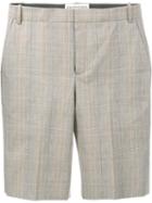Balenciaga Check Bermuda Shorts, Women's, Size: 40, Brown, Cotton