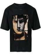 Prada Contrast Print T-shirt - Black