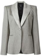 Giorgio Armani Vintage Zig Zag Woven Blazer, Women's, Size: 46, Nude/neutrals